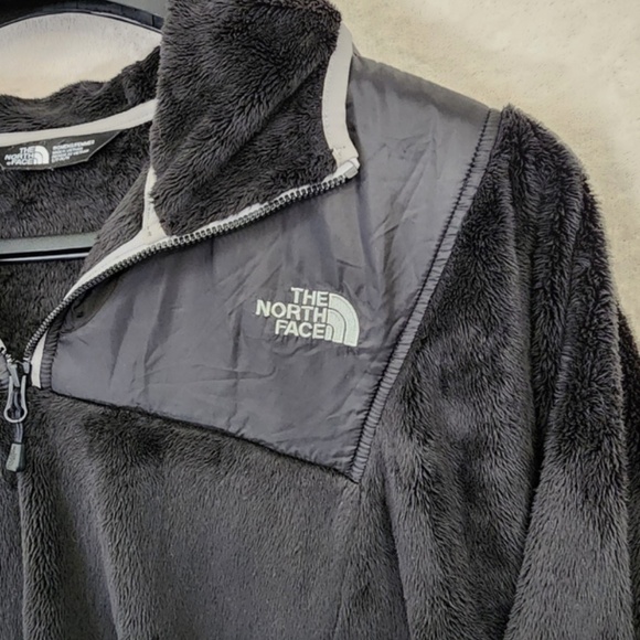 Soft Cozy Chic The North Face Fleece Oso Poncho Jacket Black S/P Hood Pockets - Picture 2 of 6